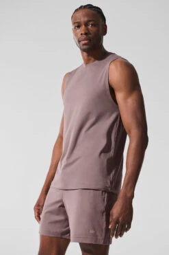 Conquer Muscle Tank - Mushroom 8 Conquer Muscle Tank - Mushroom -ALO ACTIVEWEAR SALE M2066R 05498 b1 s1 a3 1 m221