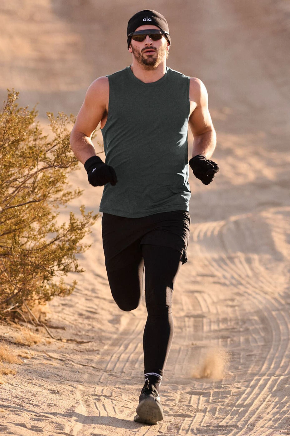 Conquer Muscle Tank - Charcoal Green Heather 8 Conquer Muscle Tank - Charcoal Green Heather - Image 6