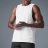 Society Raw Edge Tank - White