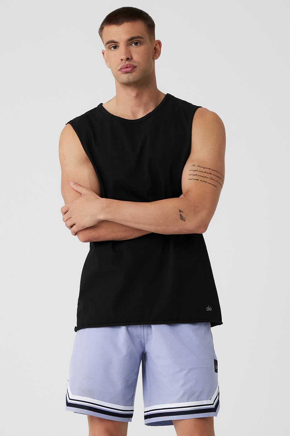 Society Raw Edge Tank - Black 3 Society Raw Edge Tank - Black