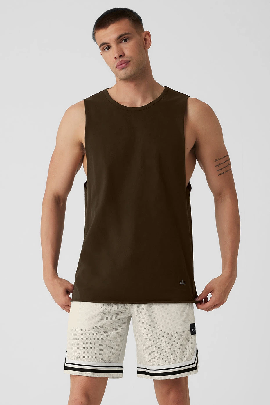 Society Raw Edge Tank - Espresso 3 Society Raw Edge Tank - Espresso