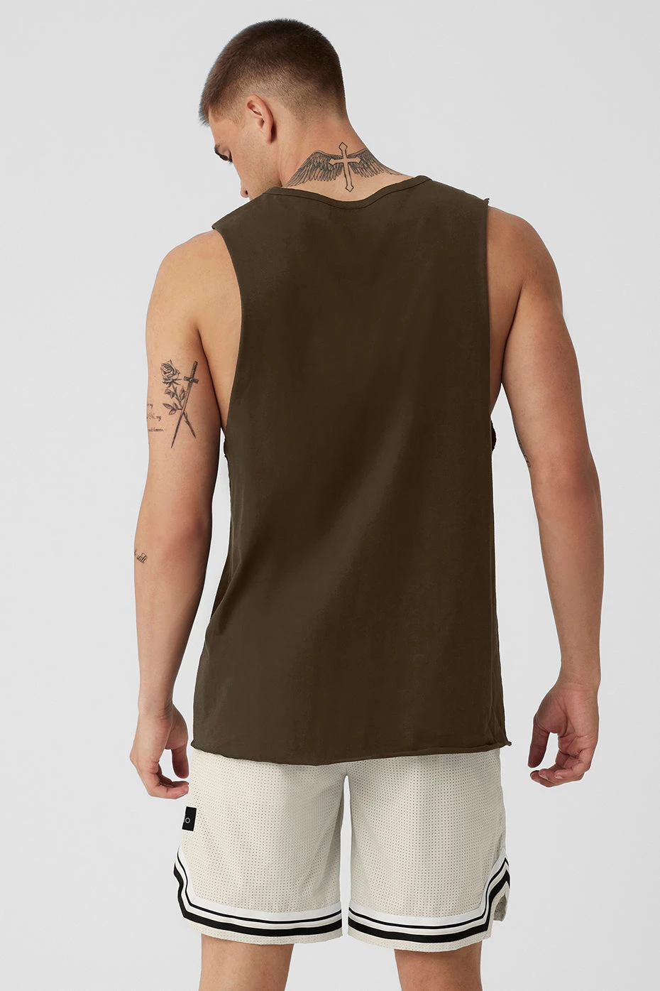Society Raw Edge Tank - Espresso 6 Society Raw Edge Tank - Espresso - Image 4