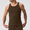 Everyday Modal Rib Tank - Espresso -ALO ACTIVEWEAR SALE M2071R 04064 b1 s1 a1 1 m180