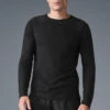 Triumph Long Sleeve Tee - Black -ALO ACTIVEWEAR SALE M3079R 01 b1 s1 a1 1 m214