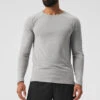 Triumph Long Sleeve Tee - Athletic Heather Grey -ALO ACTIVEWEAR SALE M3079R 02910 b1 s1 a1 1 m93