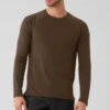 Triumph Long Sleeve Tee - Espresso -ALO ACTIVEWEAR SALE M3079R 04064 b1 s1 a1 1 m108