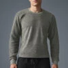 Triumph Crew Neck Sweatshirt - Grey Triblend -ALO ACTIVEWEAR SALE M3108R 01502 b1 s1 a1 1 m214