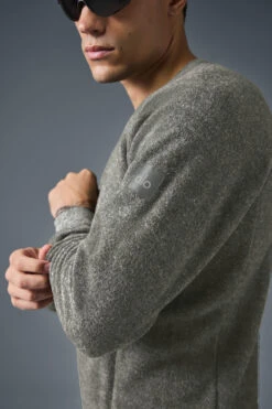 Triumph Crew Neck Sweatshirt - Grey Triblend -ALO ACTIVEWEAR SALE M3108R 01502 b1 s1 a3 1 m214