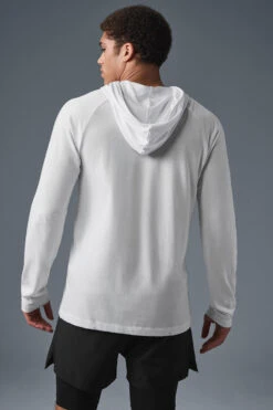 Core Hooded Runner - White -ALO ACTIVEWEAR SALE M3156R 00 b1 s1 a2 1 m198