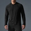 Core Hooded Runner - Black -ALO ACTIVEWEAR SALE M3156R 01 b1 s1 a1 1 m198