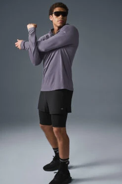 Core Hooded Runner - Italian Plum -ALO ACTIVEWEAR SALE M3156R 05603 b1 s1 a5 1 m198