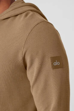 Micro Waffle Fast Break Hoodie - Gravel 9 Micro Waffle Fast Break Hoodie - Gravel -ALO ACTIVEWEAR SALE M3164R 01347 b1 s3 a4 1 m93