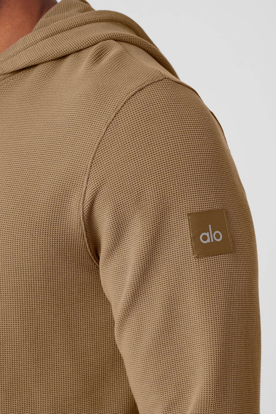 Micro Waffle Fast Break Hoodie - Gravel 6 Micro Waffle Fast Break Hoodie - Gravel - Image 4