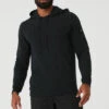 Micro Waffle Fast Break Hoodie - Black -ALO ACTIVEWEAR SALE M3164R 01 b1 s3 a1 1 m93