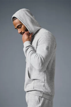 Micro Waffle Fast Break Hoodie - Athletic Heather Grey 11 Micro Waffle Fast Break Hoodie - Athletic Heather Grey -ALO ACTIVEWEAR SALE M3164R 02910 b1 s3 a4 1 m93