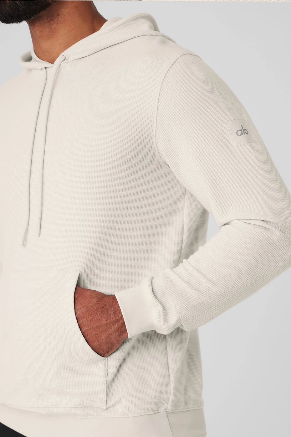 Micro Waffle Fast Break Hoodie - Bone 6 Micro Waffle Fast Break Hoodie - Bone - Image 4