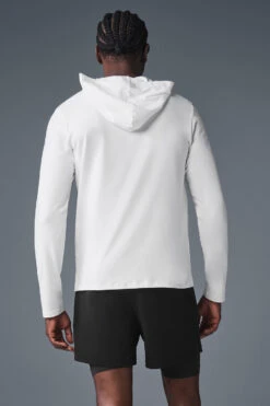 Conquer Reform Long Sleeve With Hood - White -ALO ACTIVEWEAR SALE M3181R 00 b1 s1 a2 1 m221