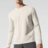 Conquer Reform Crewneck Long Sleeve - Bone -ALO ACTIVEWEAR SALE M3181R 03040 b1 s1 a1 1 m180