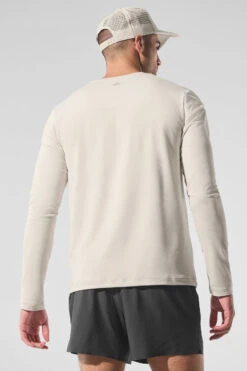Conquer Reform Crewneck Long Sleeve - Bone -ALO ACTIVEWEAR SALE M3181R 03040 b1 s1 a2 1 m180