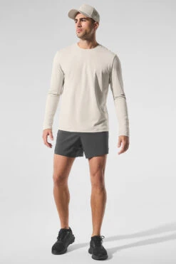 Conquer Reform Crewneck Long Sleeve - Bone -ALO ACTIVEWEAR SALE M3181R 03040 b1 s1 a5 1 m180