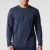 Conquer Reform Crewneck Long Sleeve - Navy -ALO ACTIVEWEAR SALE M3181R 03842 b1 s1 a1 1 m198
