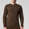 Conquer Reform Crewneck Long Sleeve - Espresso 2 Conquer Reform Crewneck Long Sleeve - Espresso -ALO ACTIVEWEAR SALE M3181R 04064 b1 s1 a1 2 m214