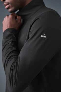 Conquer 1/4 Zip Reform Long Sleeve - Black -ALO ACTIVEWEAR SALE M3193R 01 b1 s1 a5 1 m221