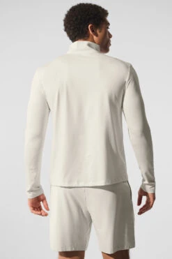 Conquer 1/4 Zip Reform Long Sleeve - Bone -ALO ACTIVEWEAR SALE M3193R 03040 b1 s1 a2 1 m198