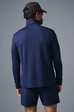 Conquer 1/4 Zip Reform Long Sleeve - Navy -ALO ACTIVEWEAR SALE M3193R 03842 b1 s3 a2 1 m195
