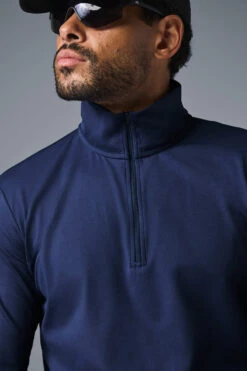 Conquer 1/4 Zip Reform Long Sleeve - Navy -ALO ACTIVEWEAR SALE M3193R 03842 b1 s3 a5 1 m195