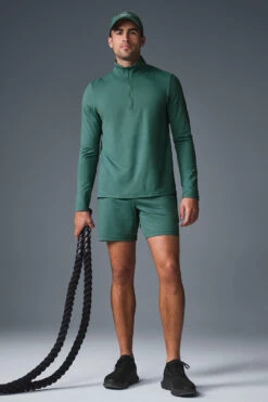 Conquer 1/4 Zip Reform Long Sleeve - Winter Ivy -ALO ACTIVEWEAR SALE M3193R 05819 b1 s1 a5 1 m180