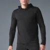 Conquer Reform Long Sleeve With Hood - Black -ALO ACTIVEWEAR SALE M3199R 01 b1 s1 a1 1 m214