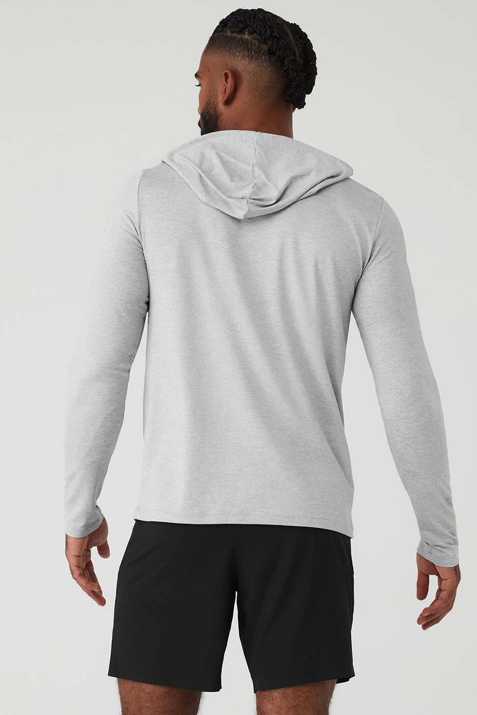 Conquer Reform Long Sleeve With Hood - Athletic Heather Grey 4 Conquer Reform Long Sleeve With Hood - Athletic Heather Grey - Image 2