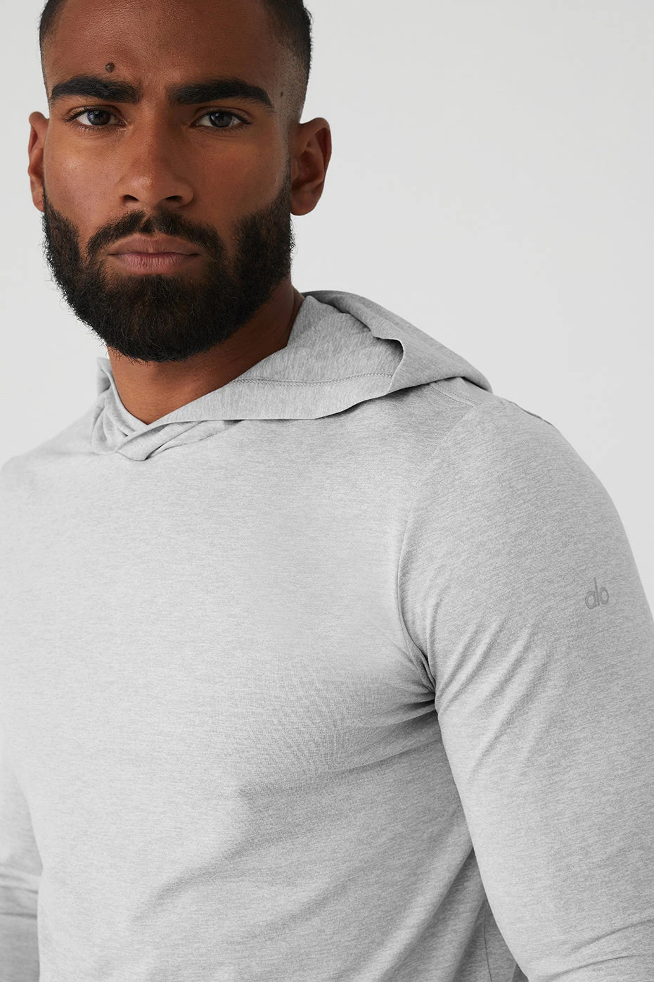 Conquer Reform Long Sleeve With Hood - Athletic Heather Grey 6 Conquer Reform Long Sleeve With Hood - Athletic Heather Grey - Image 4