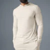 Conquer Reform Long Sleeve With Hood - Bone -ALO ACTIVEWEAR SALE M3199R 03040 b1 s3 a1 1 m93