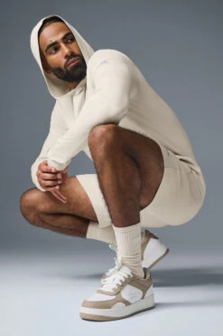 Conquer Reform Long Sleeve With Hood - Bone -ALO ACTIVEWEAR SALE M3199R 03040 b1 s3 a5 1 m93