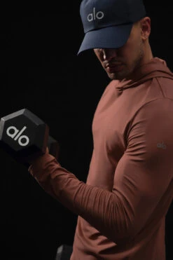 Conquer Reform Long Sleeve With Hood - Chestnut 10 Conquer Reform Long Sleeve With Hood - Chestnut -ALO ACTIVEWEAR SALE M3199R 03500 b1 s1 a4 1 m180