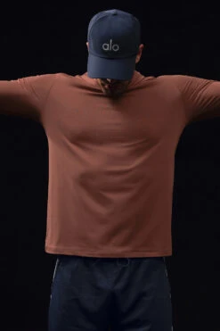 Conquer Reform Long Sleeve With Hood - Chestnut 11 Conquer Reform Long Sleeve With Hood - Chestnut -ALO ACTIVEWEAR SALE M3199R 03500 b1 s1 a5 1 m180