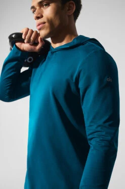 Conquer Reform Long Sleeve With Hood - Eclipse Blue 8 Conquer Reform Long Sleeve With Hood - Eclipse Blue -ALO ACTIVEWEAR SALE M3199R 05600 b1 s1 a3 1 m198