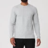 Micro Waffle Fast Break Long Sleeve Tee - Athletic Heather Grey 2 Micro Waffle Fast Break Long Sleeve Tee - Athletic Heather Grey -ALO ACTIVEWEAR SALE M3200R 02910 b1 s3 a1 1 m93