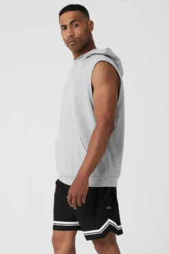 Chill Sleeveless Hoodie - Athletic Heather Grey 8 Chill Sleeveless Hoodie - Athletic Heather Grey -ALO ACTIVEWEAR SALE M3209R 02910 b1 s3 a2 1 m149