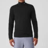 Conquer Reform Mock Neck Long Sleeve - Black -ALO ACTIVEWEAR SALE M3218R 01 b1 s3 a1 1 m154