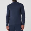Conquer Reform Mock Neck Long Sleeve - Navy -ALO ACTIVEWEAR SALE M3218R 03842 b1 s3 a1 1 m154
