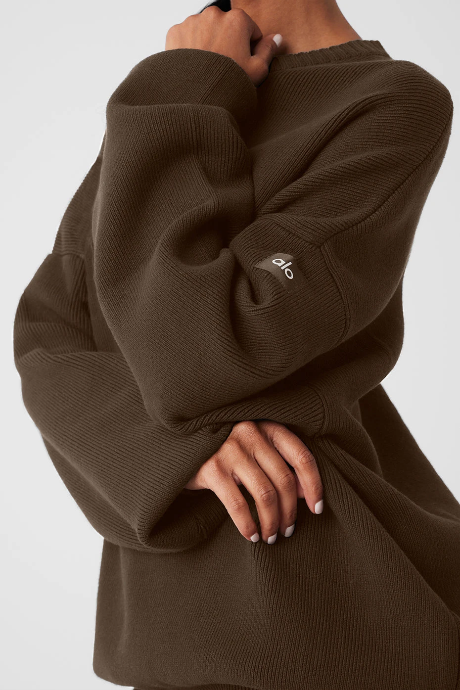 Scholar Crew Neck Sweater - Espresso 6 Scholar Crew Neck Sweater - Espresso - Image 4