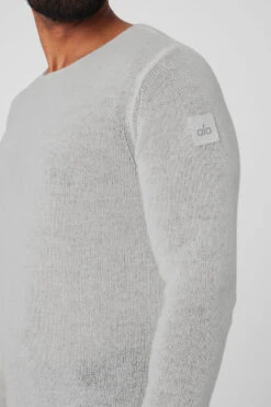 Cashmere Reform Long Sleeve - Dove Grey Heather -ALO ACTIVEWEAR SALE M3229R 02288 b1 s3 a4 1 m93