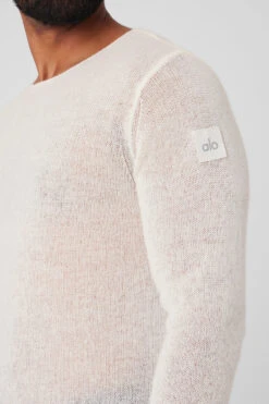 Cashmere Reform Long Sleeve - Ivory -ALO ACTIVEWEAR SALE M3229R 03299 b1 s3 a4 1 m93