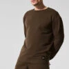 Double Take Long Sleeve Crew - Espresso 2 Double Take Long Sleeve Crew - Espresso -ALO ACTIVEWEAR SALE M3299R 04064 b1 s1 a3 1 m214