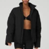 Stretch Woven Street Puffer - Black 1 Stretch Woven Street Puffer - Black -ALO ACTIVEWEAR SALE M4134R 01 b1 s1 a1 1 m18