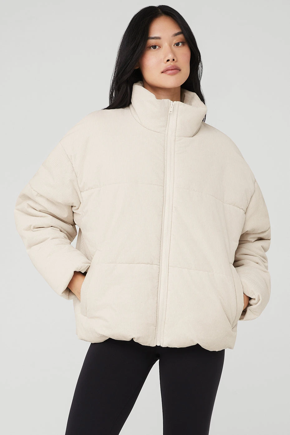 Corduroy Stage Puffer - Bone 3 Corduroy Stage Puffer - Bone