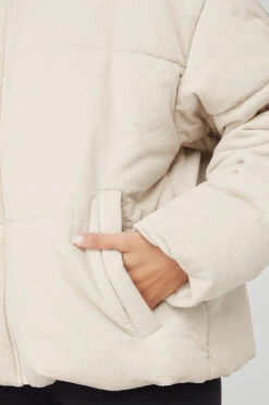 Corduroy Stage Puffer - Bone 13 Corduroy Stage Puffer - Bone -ALO ACTIVEWEAR SALE M4139R 03040 b1 s1 a4 2 m54